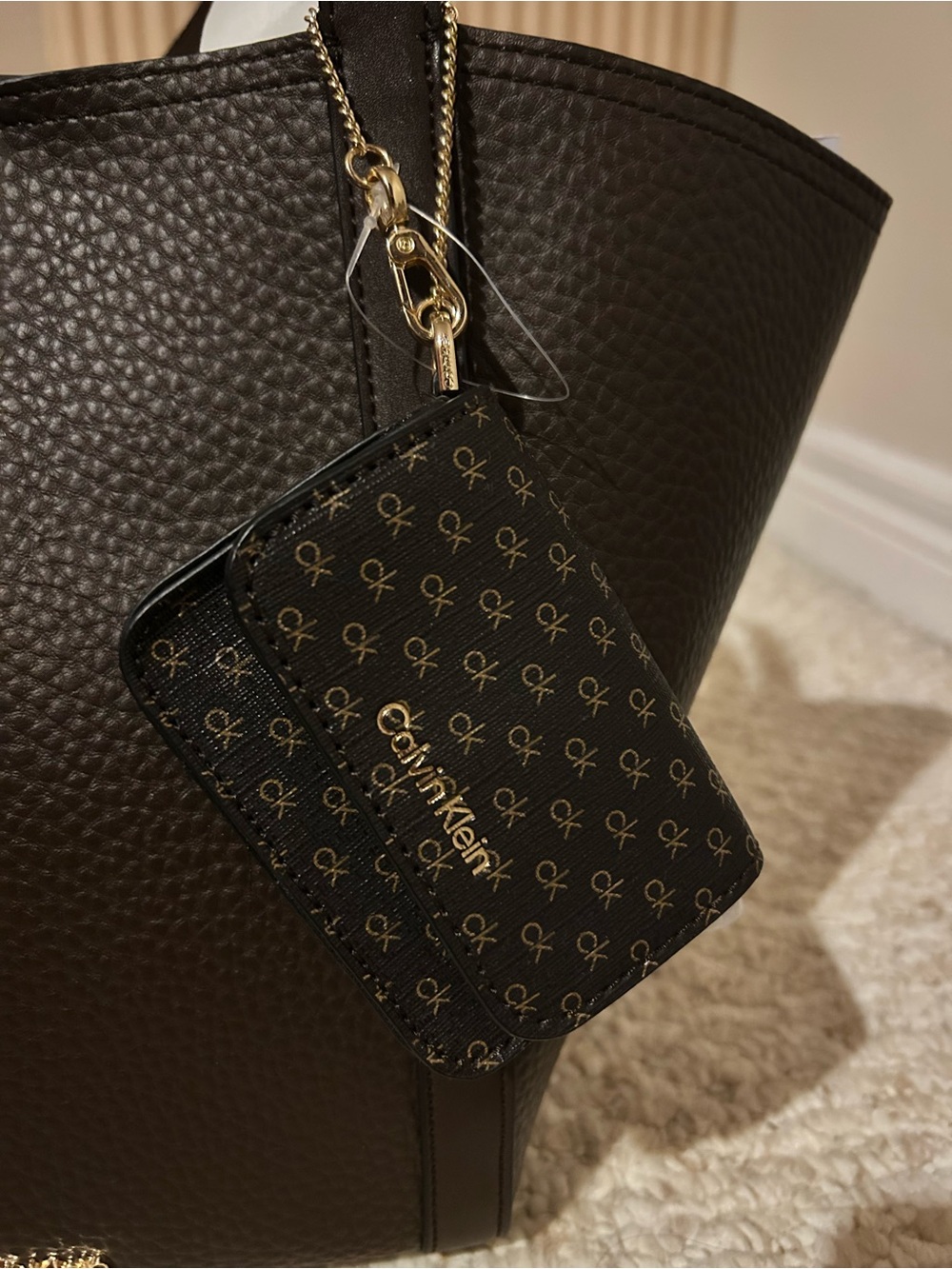 Calvin Klein Logo Coin Holder Charm
